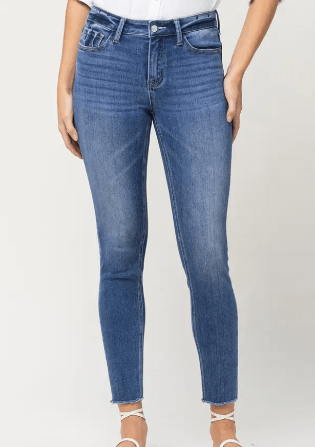 Vervet Mid Rise Ankle Skinny Jeans - V3184M - Mercantile213