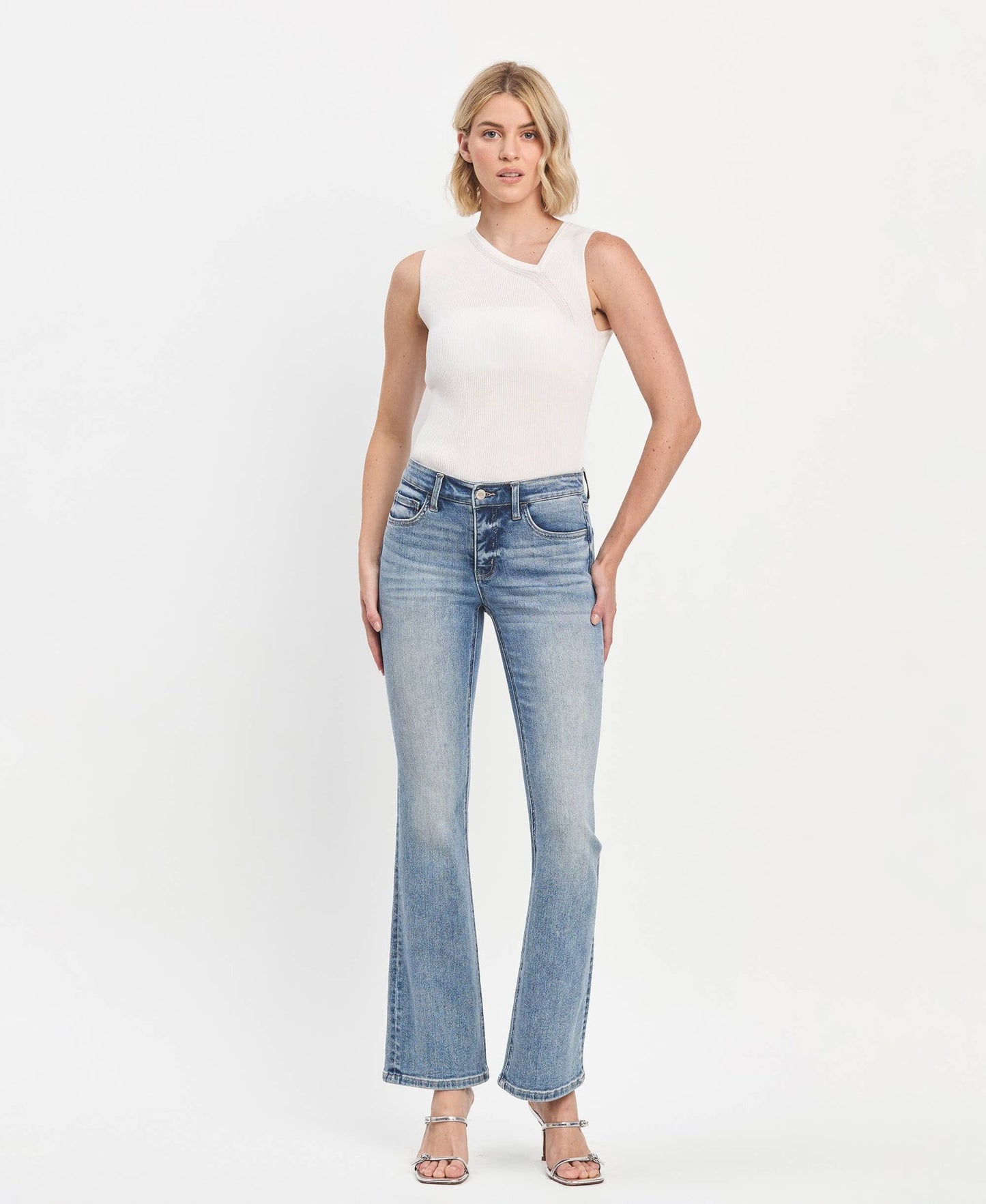 Vervet Mid Rise Jeans - T6460 - Mercantile213