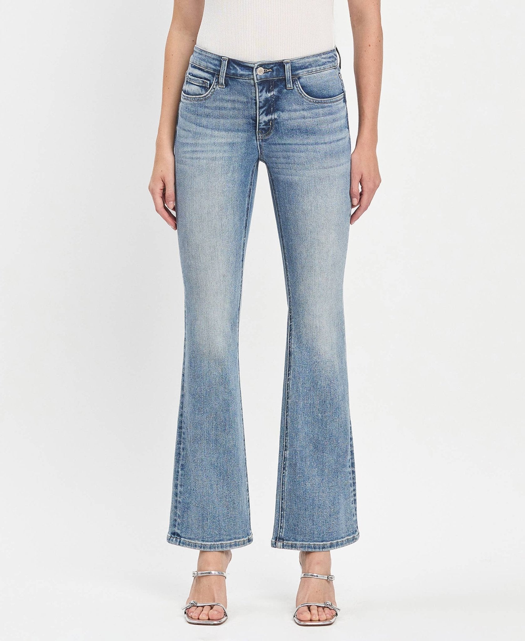 Vervet Mid Rise Jeans - T6460 - Mercantile213