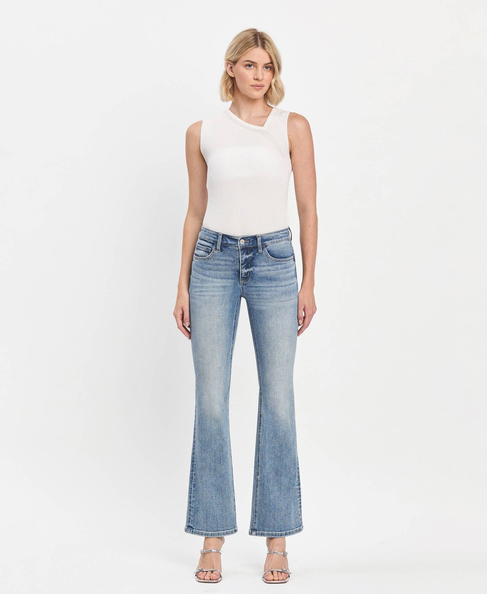 Vervet Mid Rise Jeans - T6460 - Mercantile213