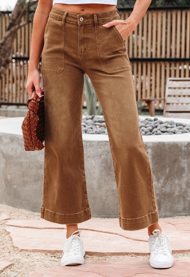 Vintage Brown Ankle Jeans - LB264VB - Mercantile213