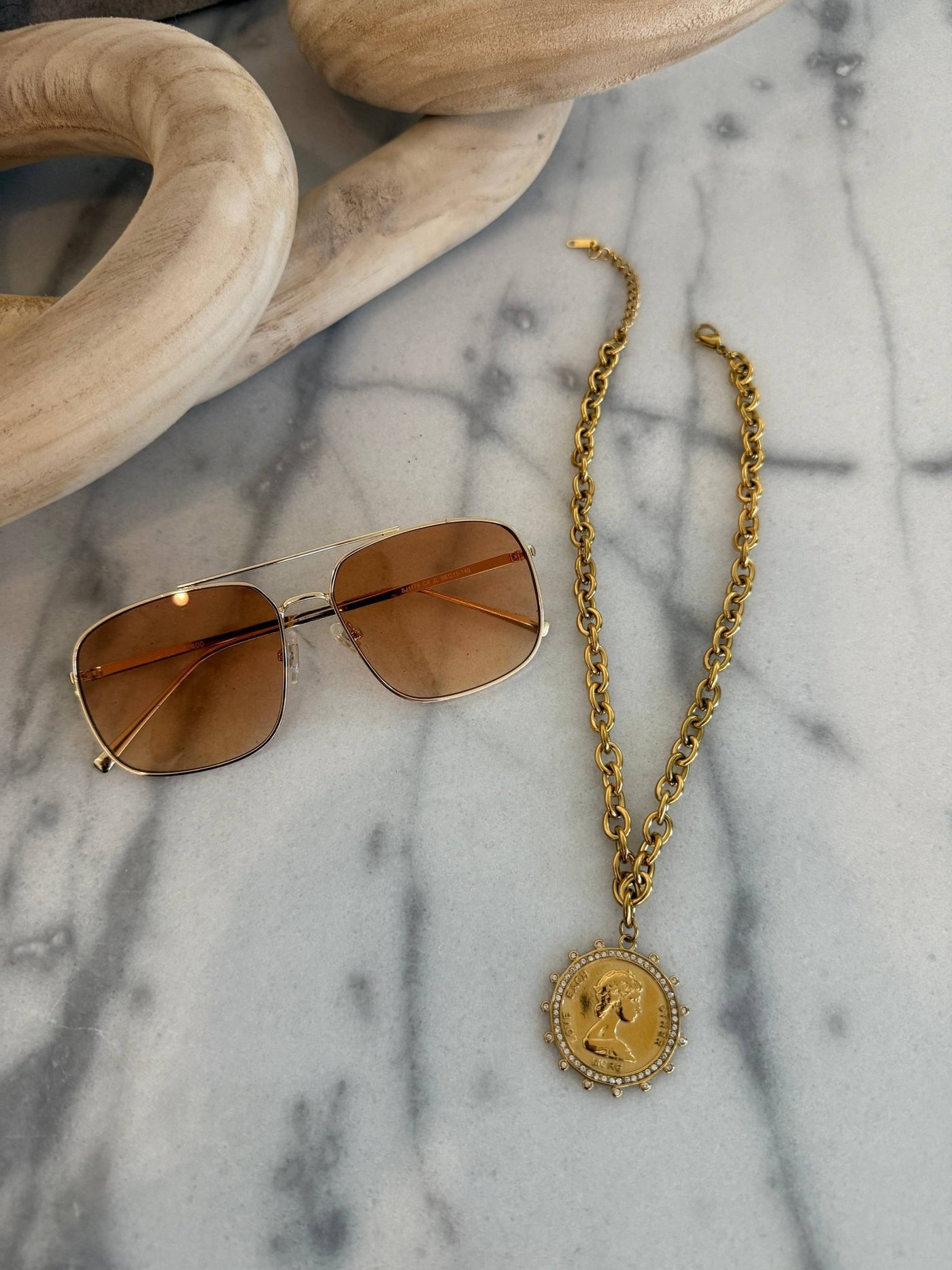 Vintage Starburst Coin Necklace - Mercantile213
