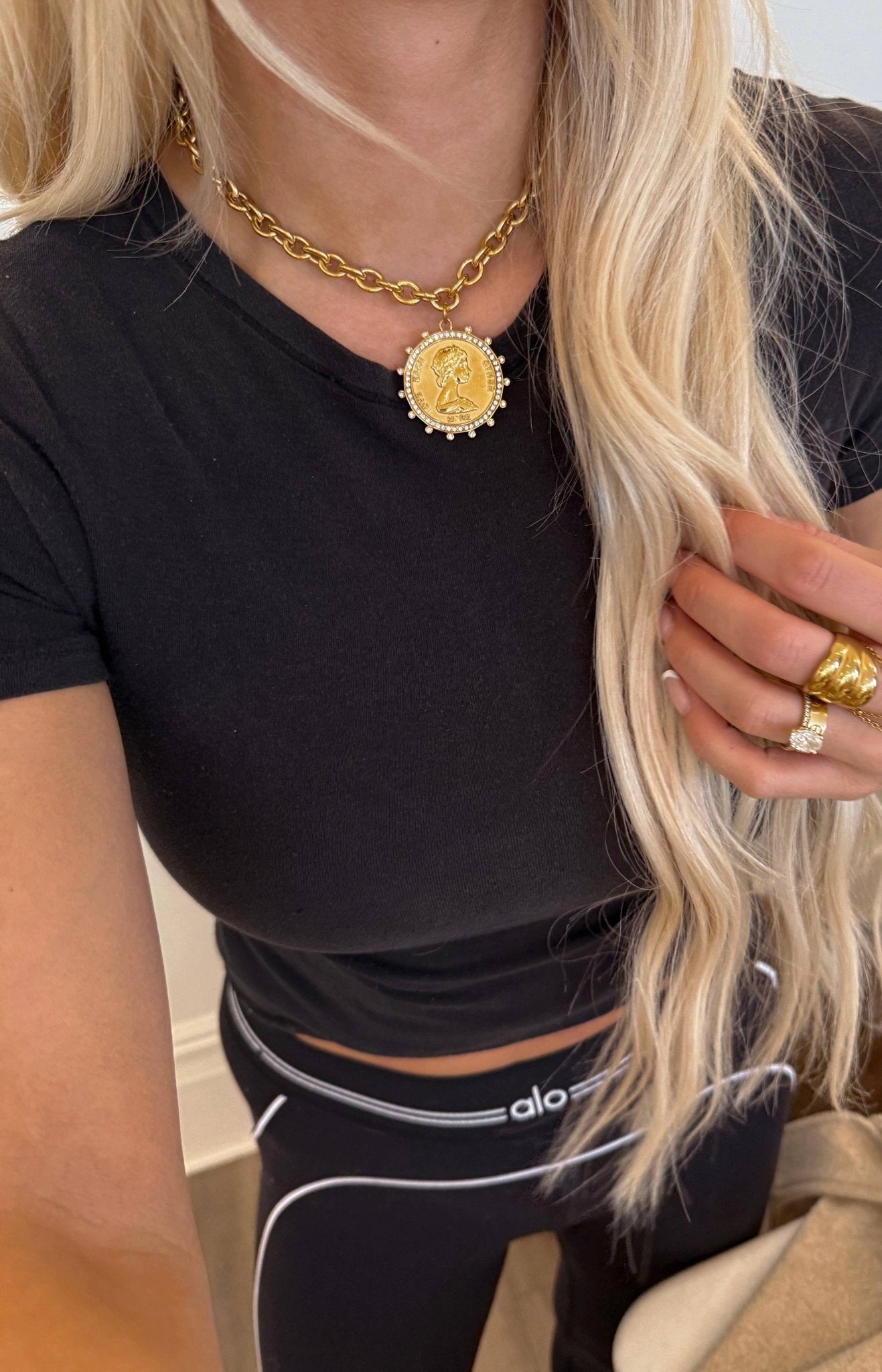 Vintage Starburst Coin Necklace - Mercantile213