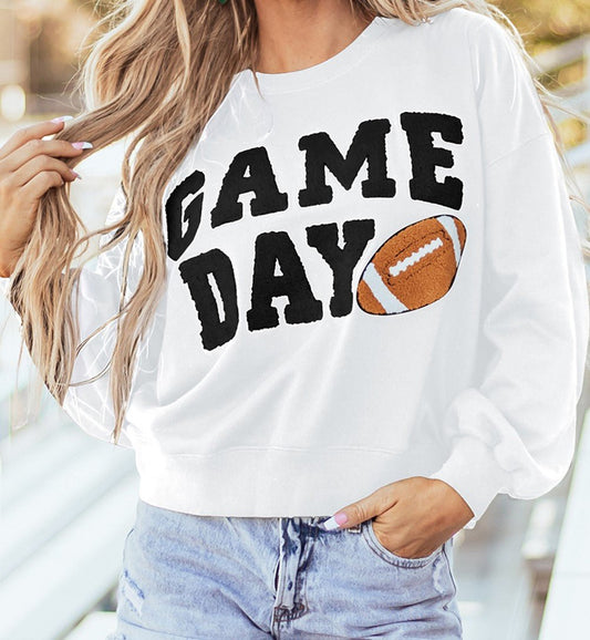 White Game Day Sweatshirt - Mercantile213