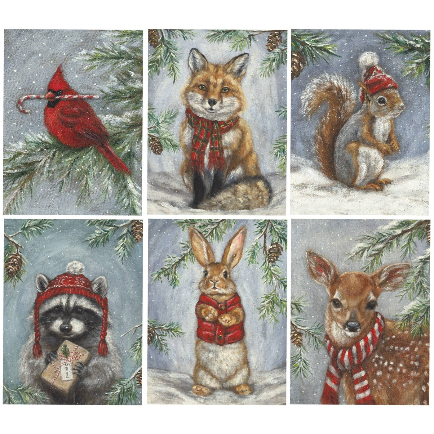 Winter Animal Note Card Set - Mercantile213