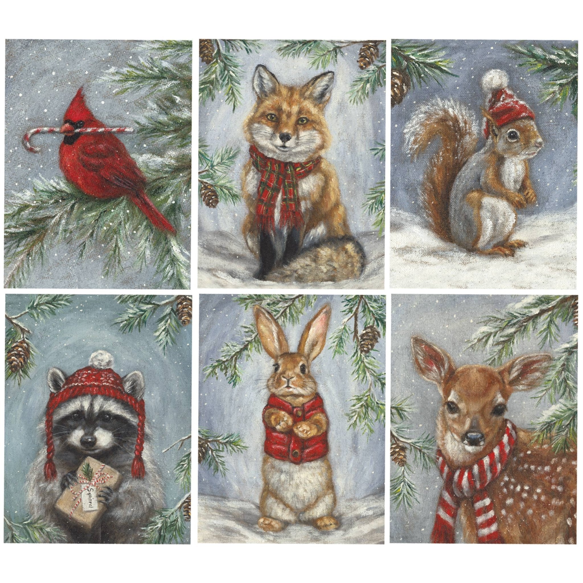 Winter Animal Note Card Set - Mercantile213