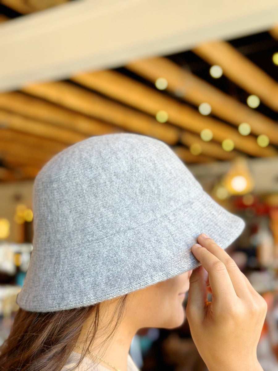 Women's Cloche Hat - Gray - Mercantile213