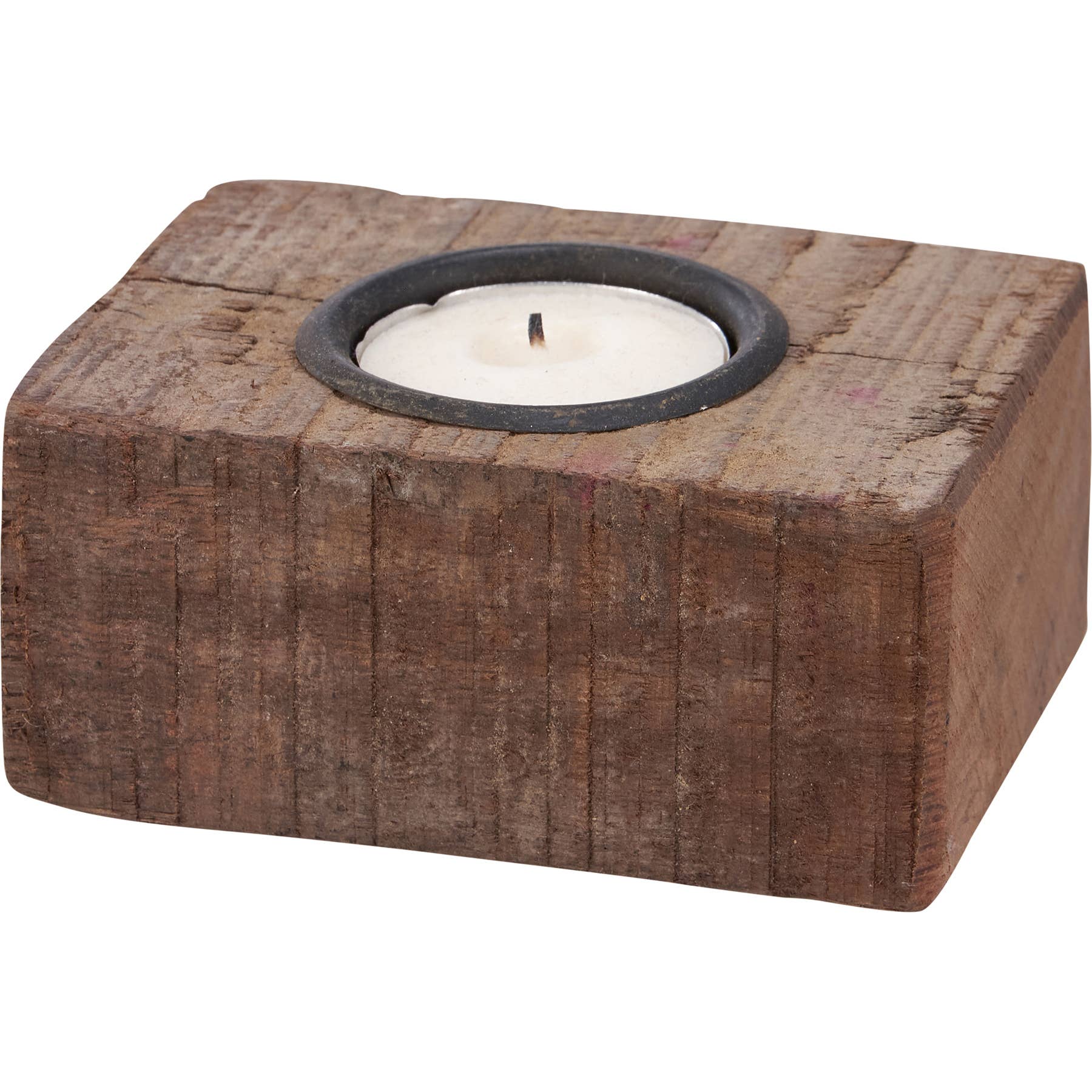 Wood Block Candle Holder - Mercantile213