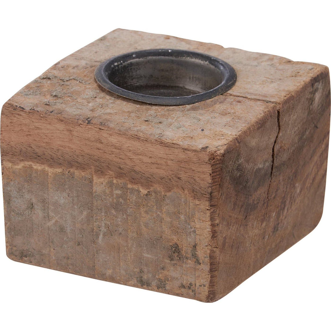 Wood Block Candle Holder - Mercantile213