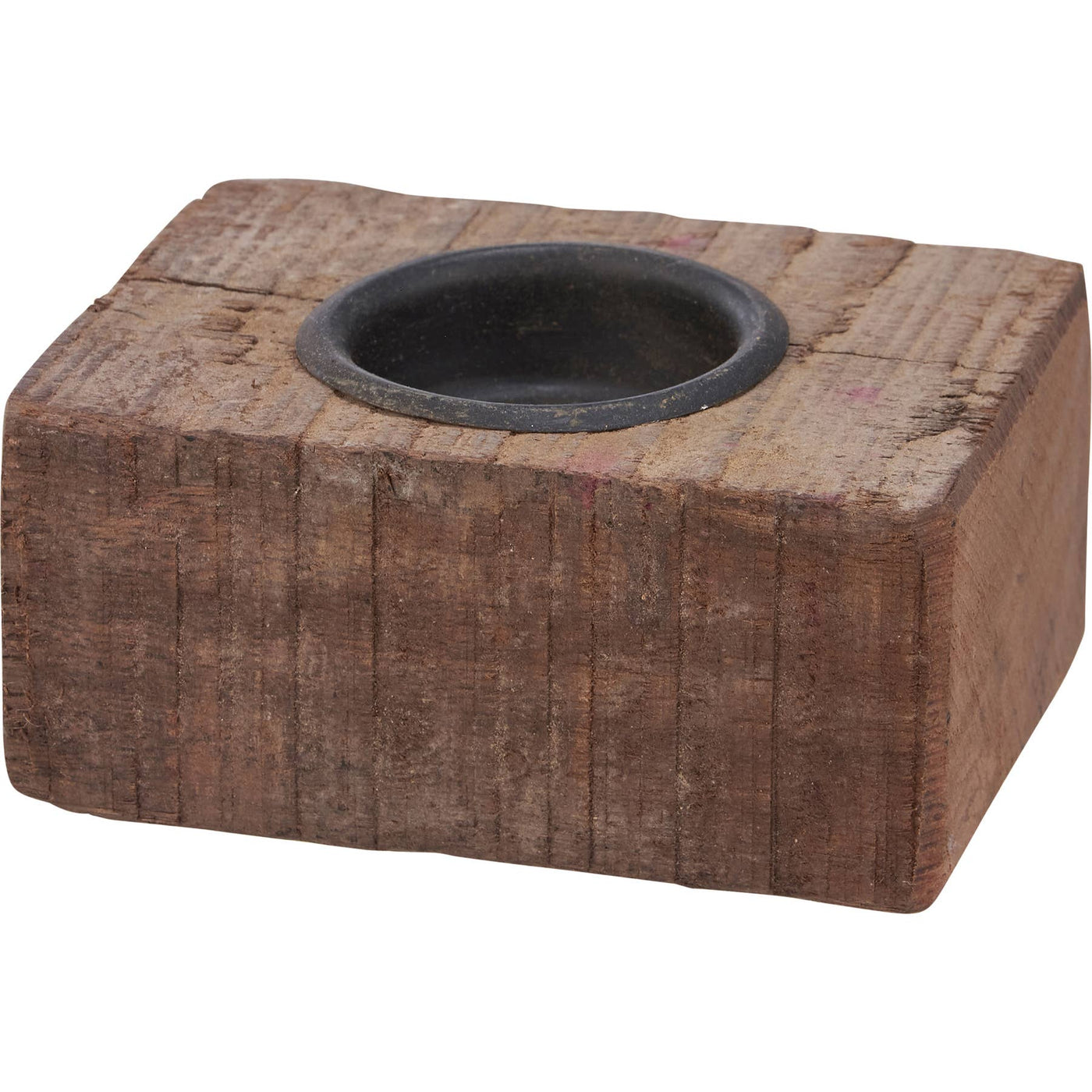 Wood Block Candle Holder - Mercantile213