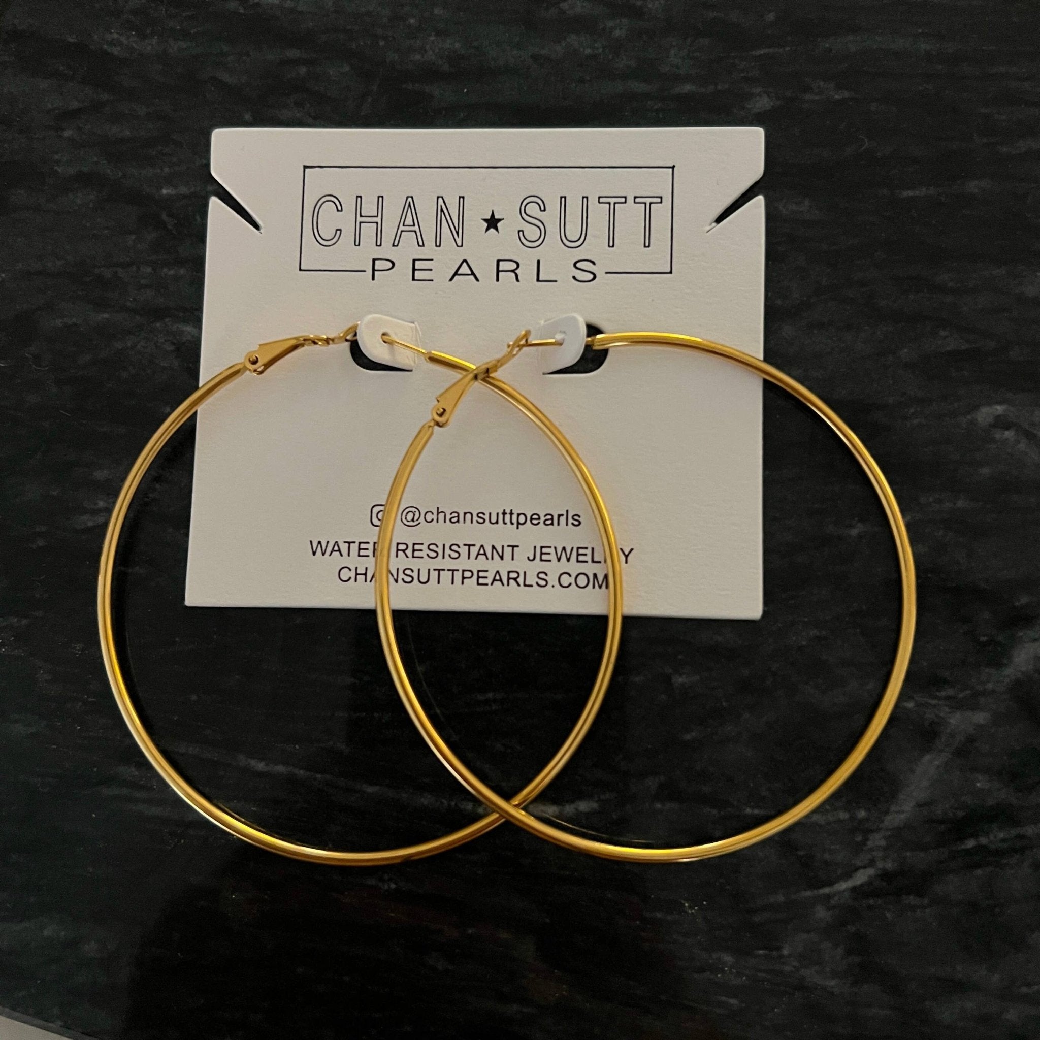 XL Gold Hoop Earrings - Mercantile213