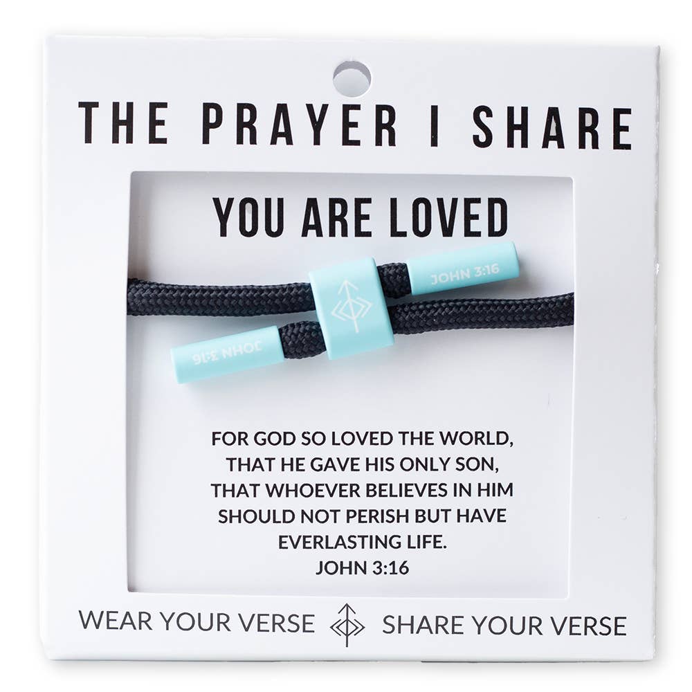 YOU ARE LOVED Cord Bracelet - Sharable Prayer Bracelets - Mercantile213