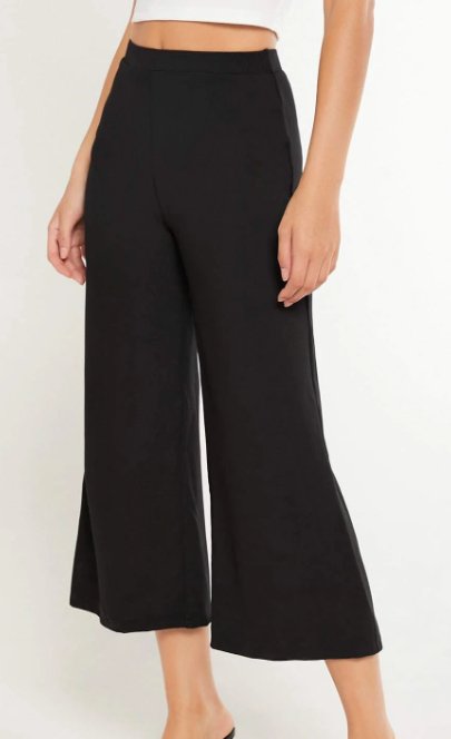 Black Crop Pants - Mercantile213