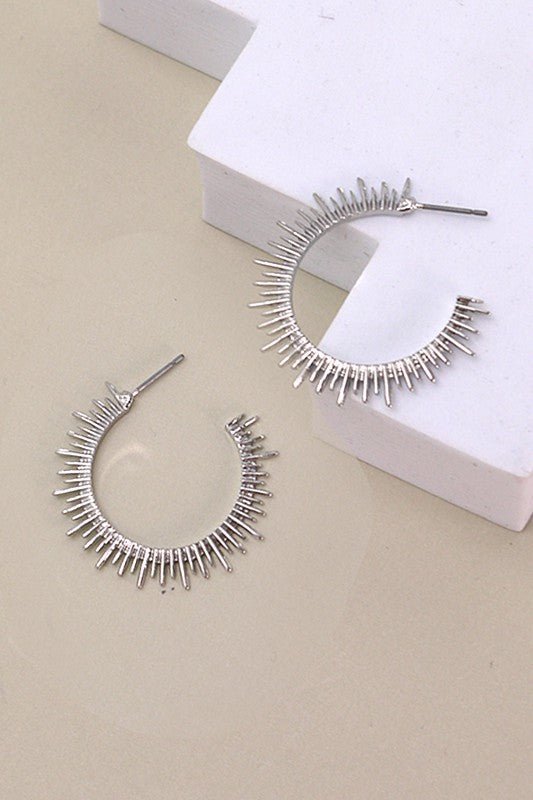 Burst Hoop Earrings - Mercantile213