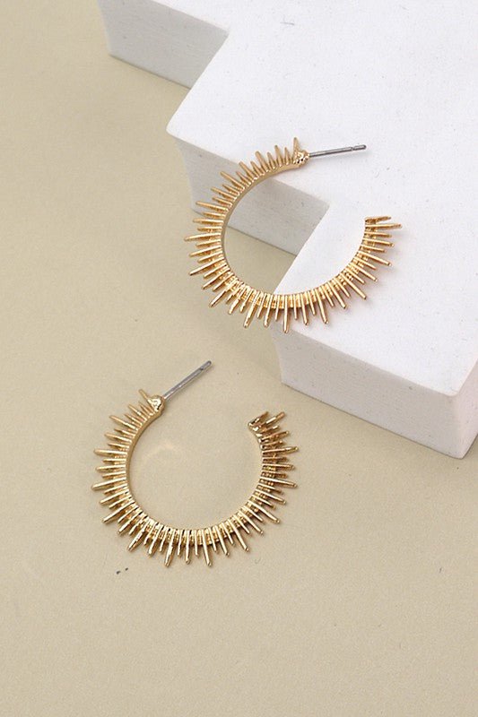 Burst Hoop Earrings - Mercantile213