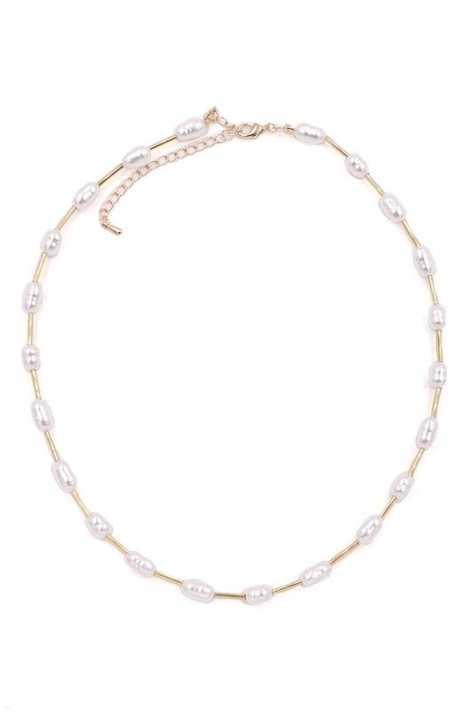 Dainty Pearl Necklace - Mercantile213