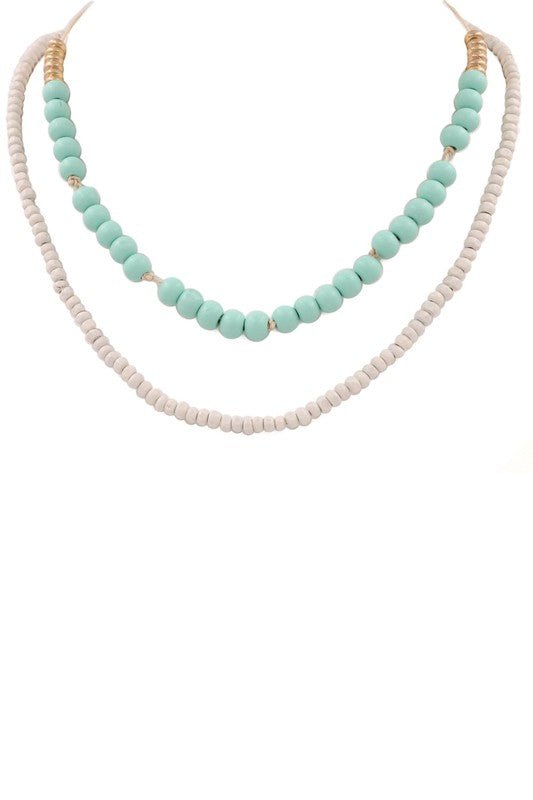 Double Beaded Necklace - Mercantile213