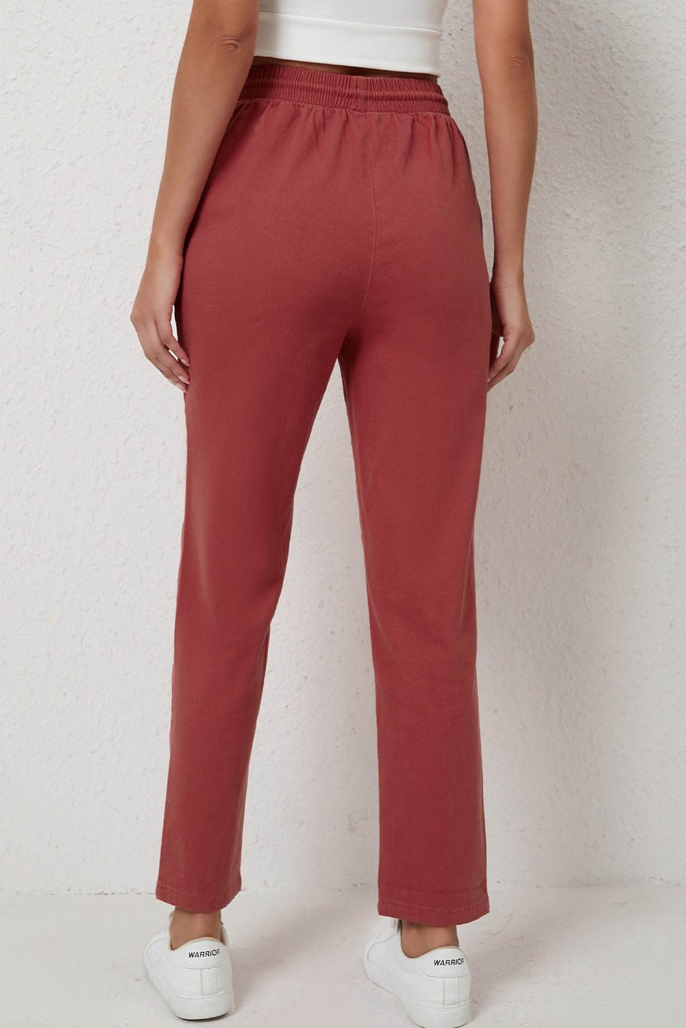 Drawstring High Waist Pants - Mercantile213