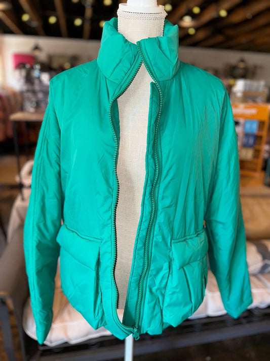 Emerald Puffer Jacket - Mercantile213