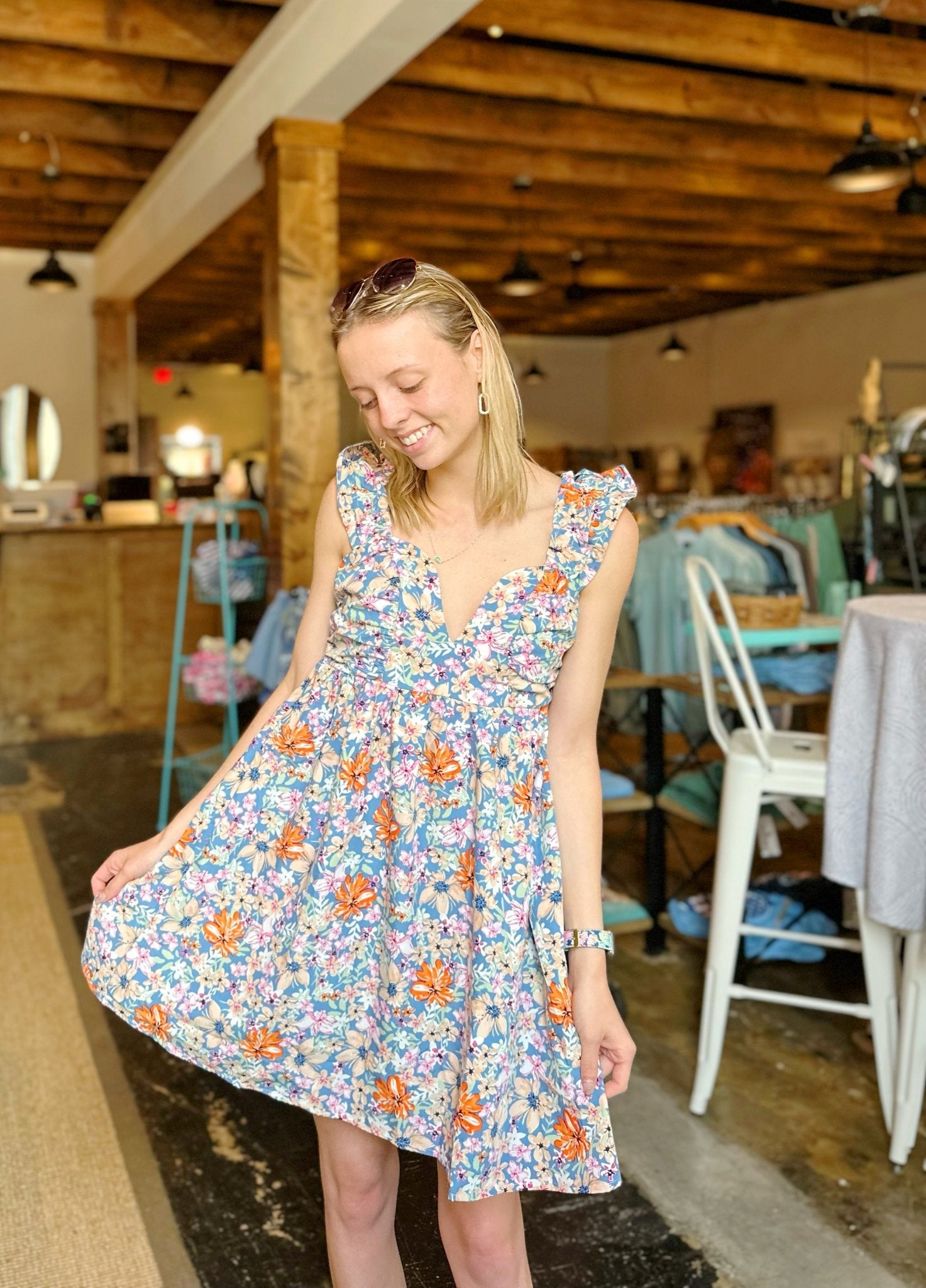 Floral Sweetheart Dress - Mercantile213