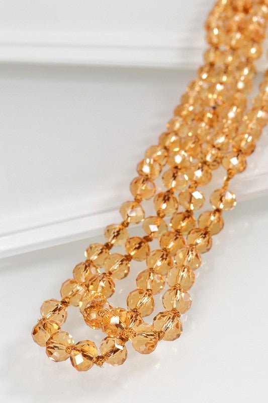 Glass Bead Long Necklace - Mercantile213