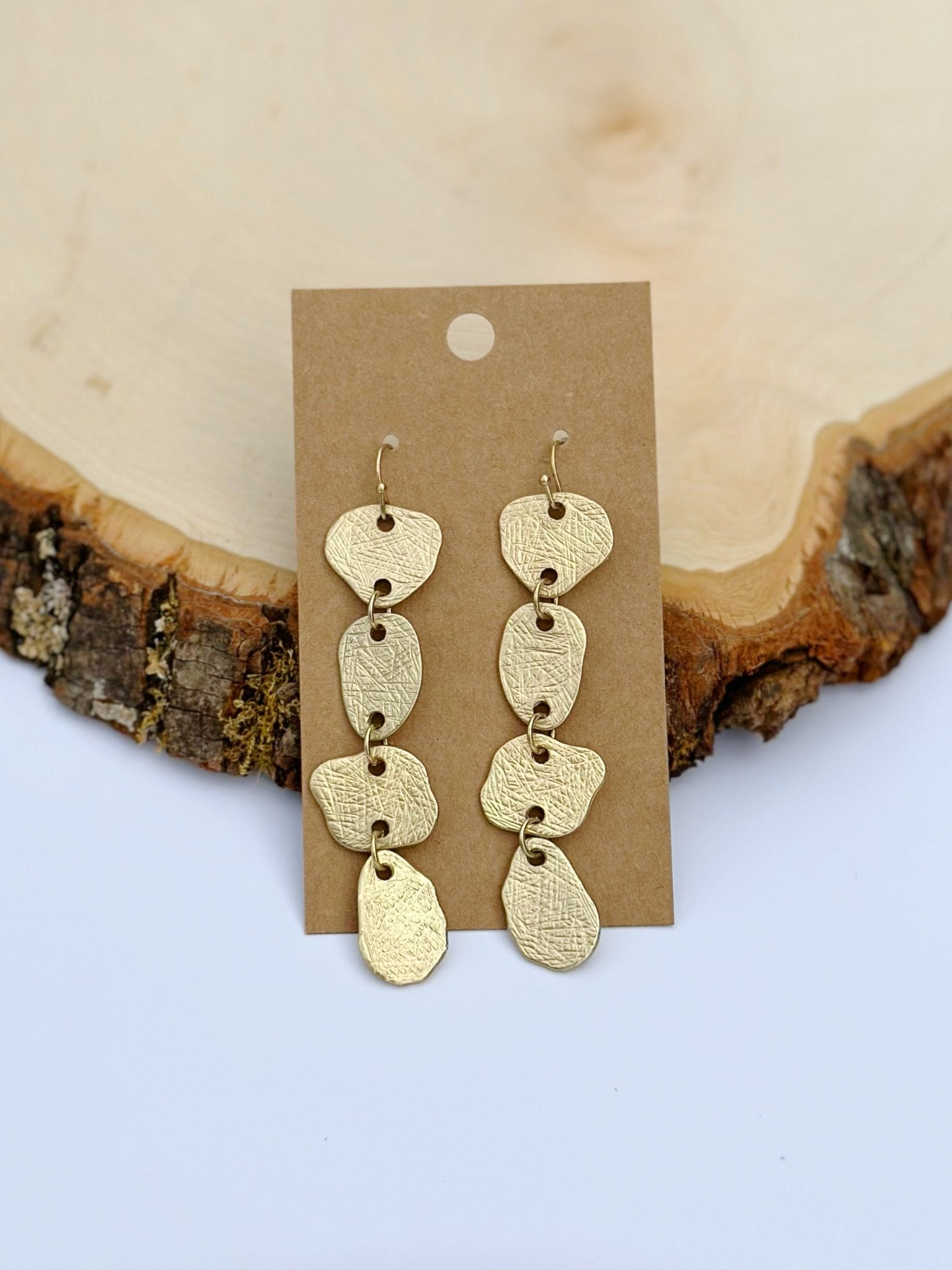 Gold Hammer Earrings - Mercantile213