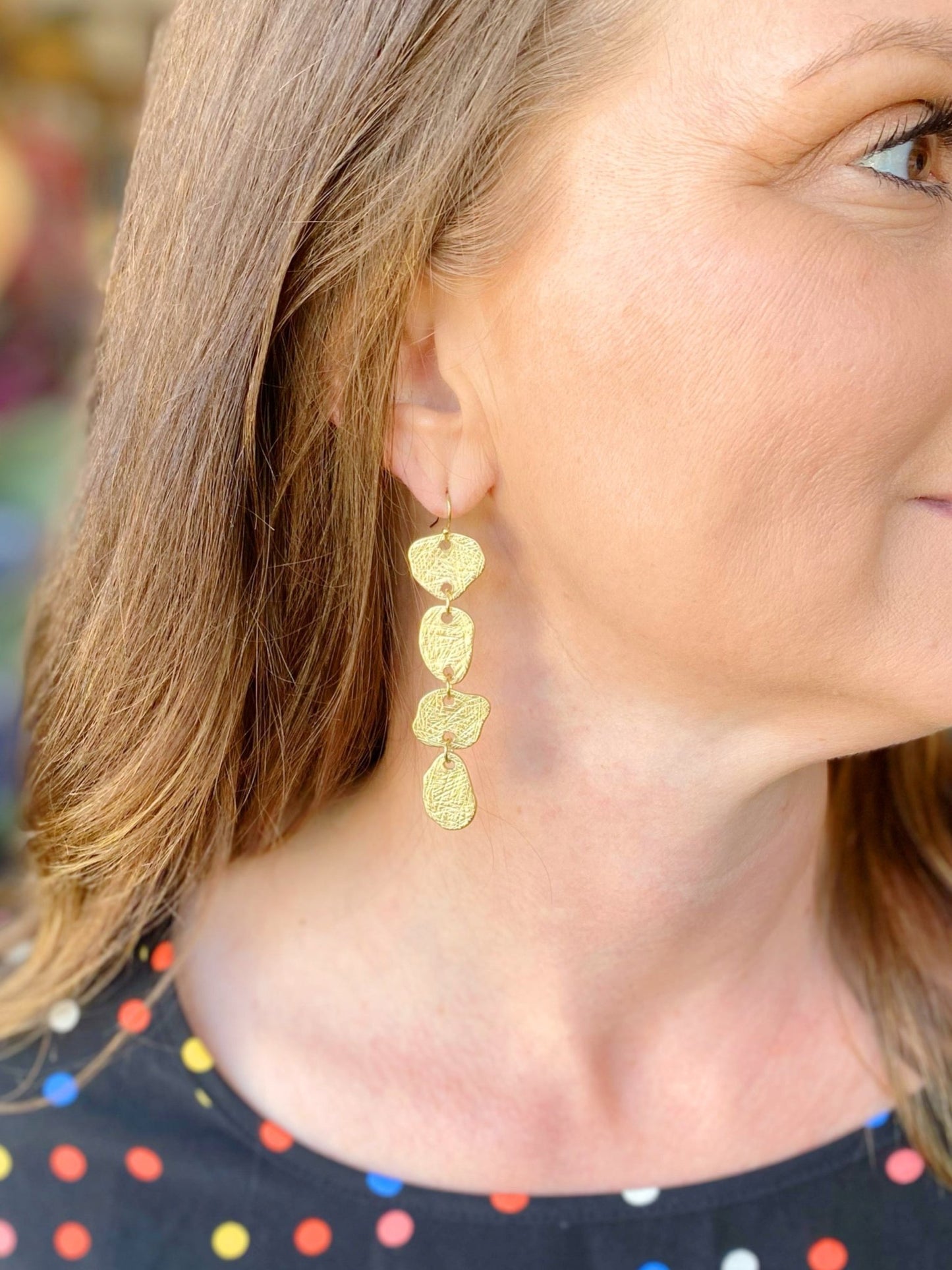 Gold Hammer Earrings - Mercantile213