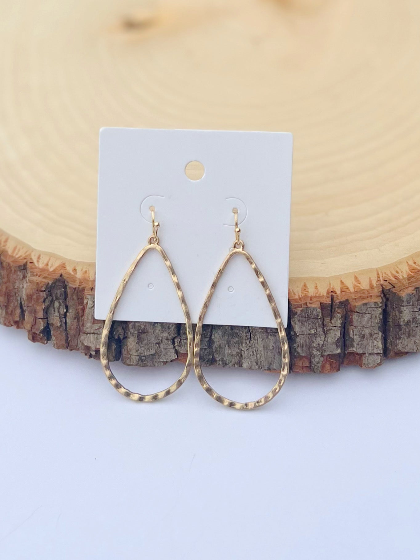 Gold Hammered Drops - Mercantile213