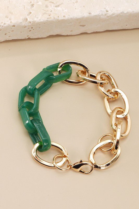 Gold Oval Link Bracelet - Mercantile213