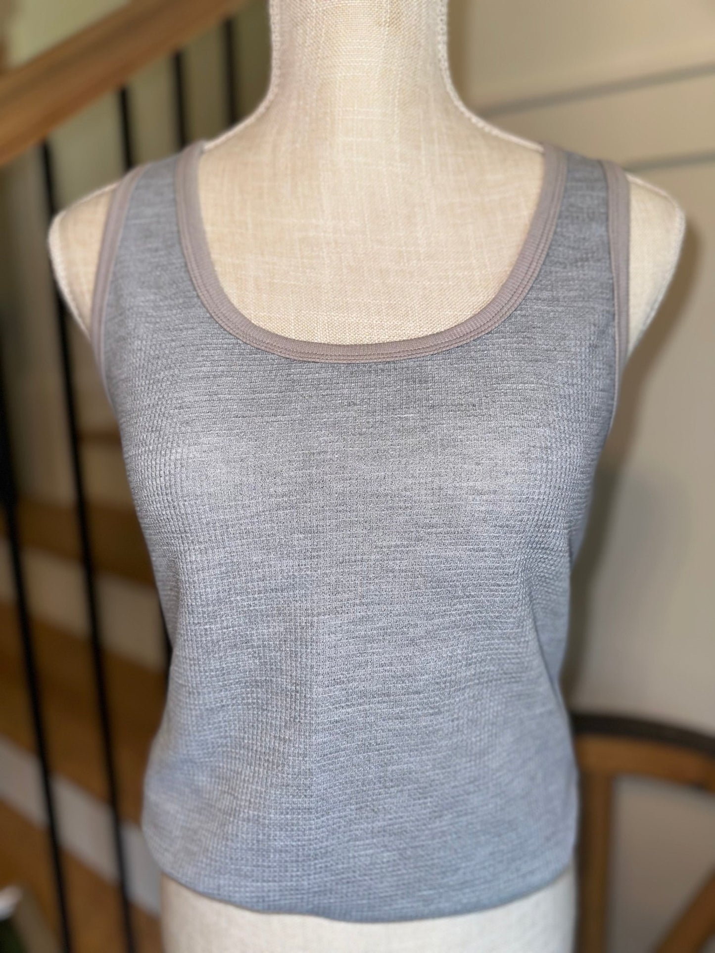 Gray Waffle Tank - Mercantile213