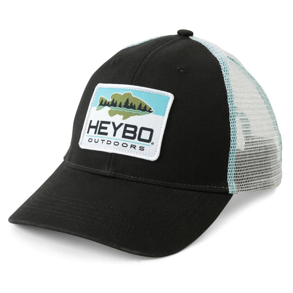 Heybo Waterline Bass Charcoal Meshback - Mercantile213