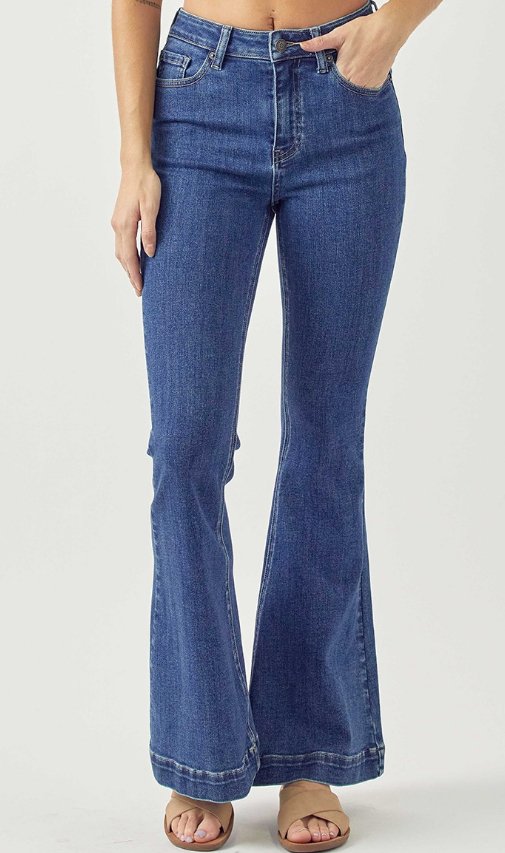 High Rise Clean Kick Flare RDP1403 - Mercantile213