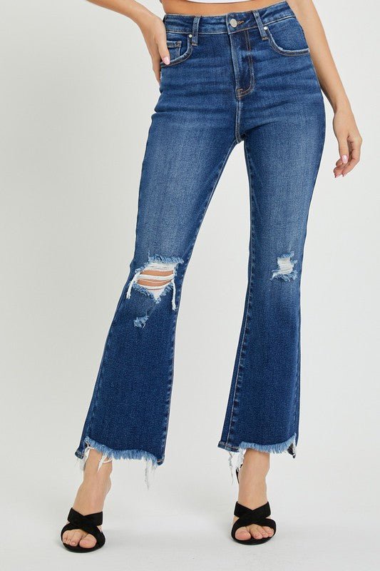 High Rise Crop Flare RDP5479 - Mercantile213