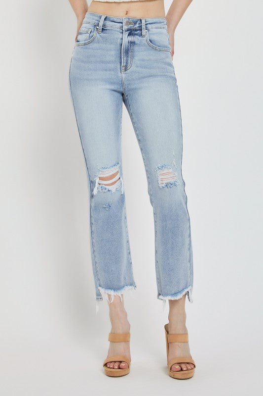 High Rise Crop Flare- RDP5479 - Mercantile213