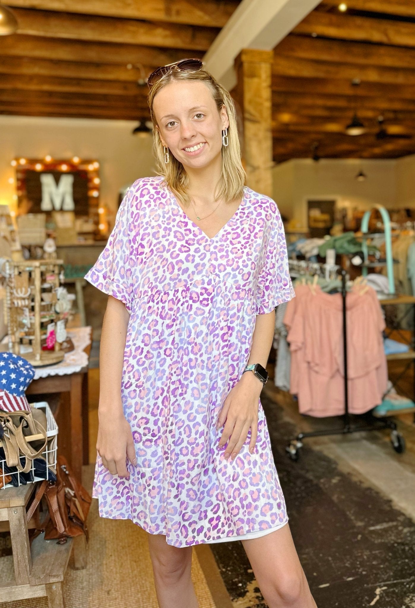 Lavender Blush Woven Dress - Mercantile213