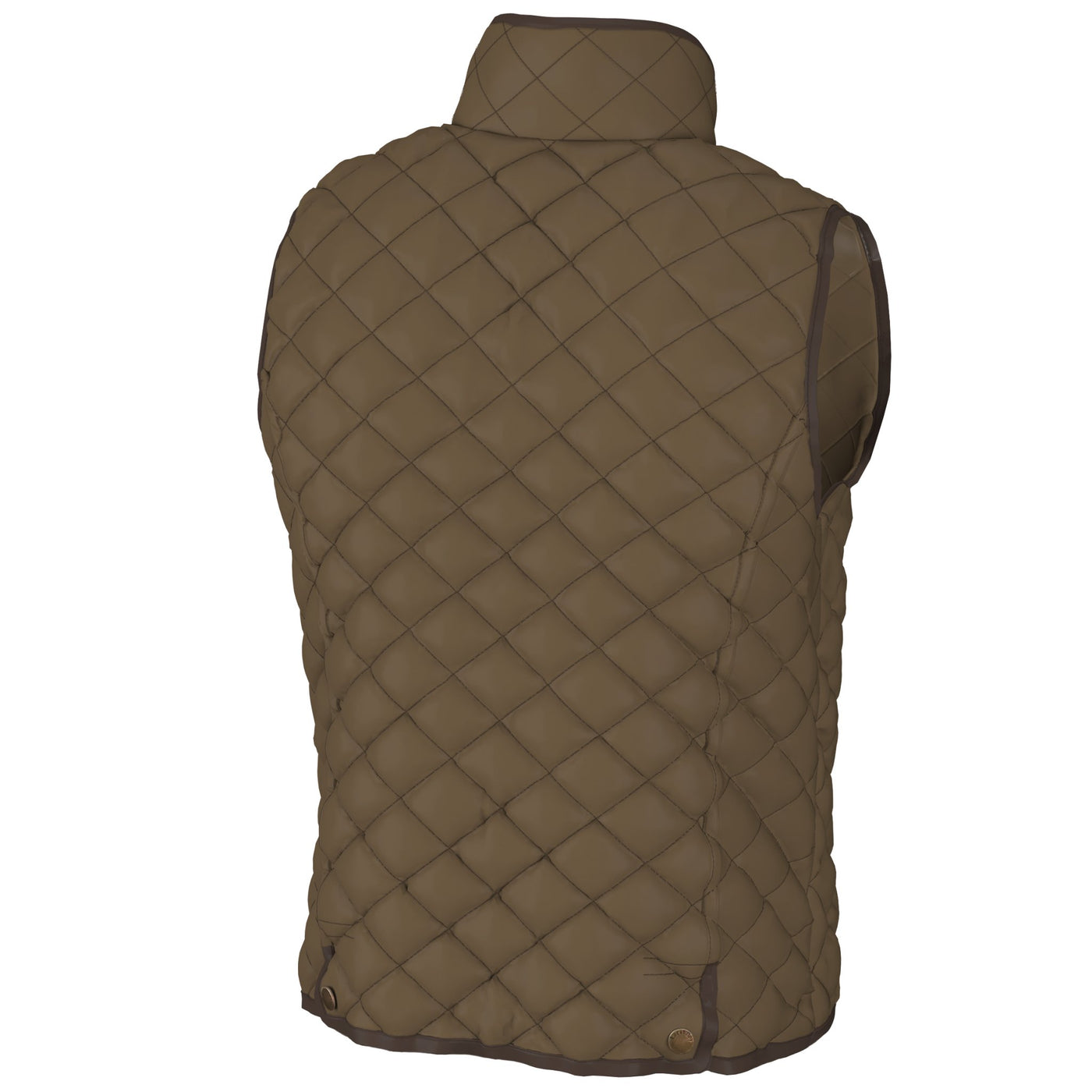 Local Boy Quilted Vest- Brown - Mercantile213