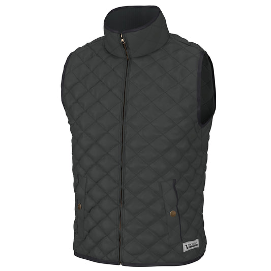 Local Boy Quilted Vest- Charcoal - Mercantile213