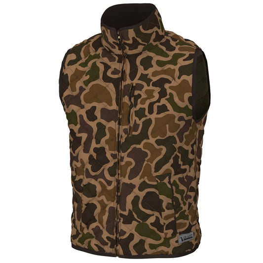 Local Boy Quilted Vest- Old School Camo - Mercantile213