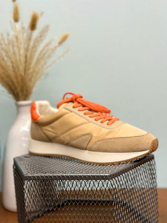 Matisse Farrah Natural/Orange Sneakers - Mercantile213