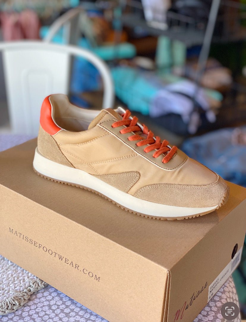 Matisse Farrah Natural/Orange Sneakers - Mercantile213