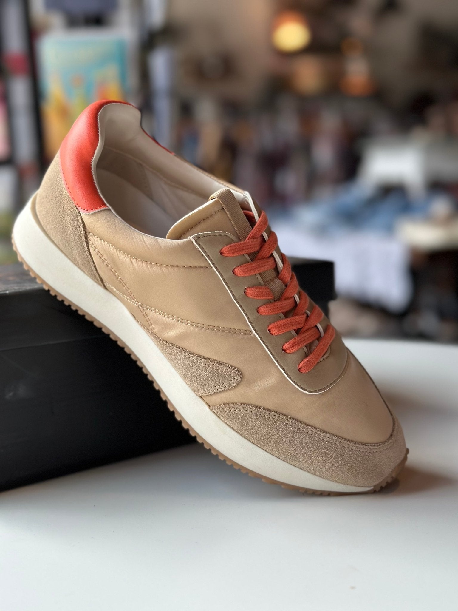 Matisse Farrah Natural/Orange Sneakers - Mercantile213