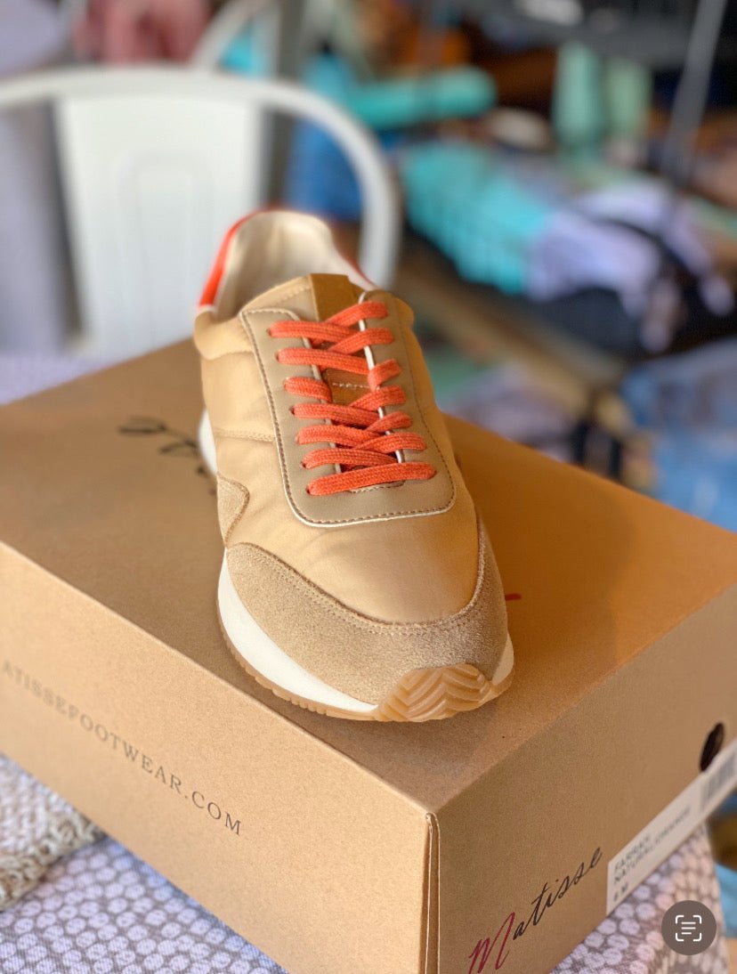 Matisse Farrah Natural/Orange Sneakers - Mercantile213