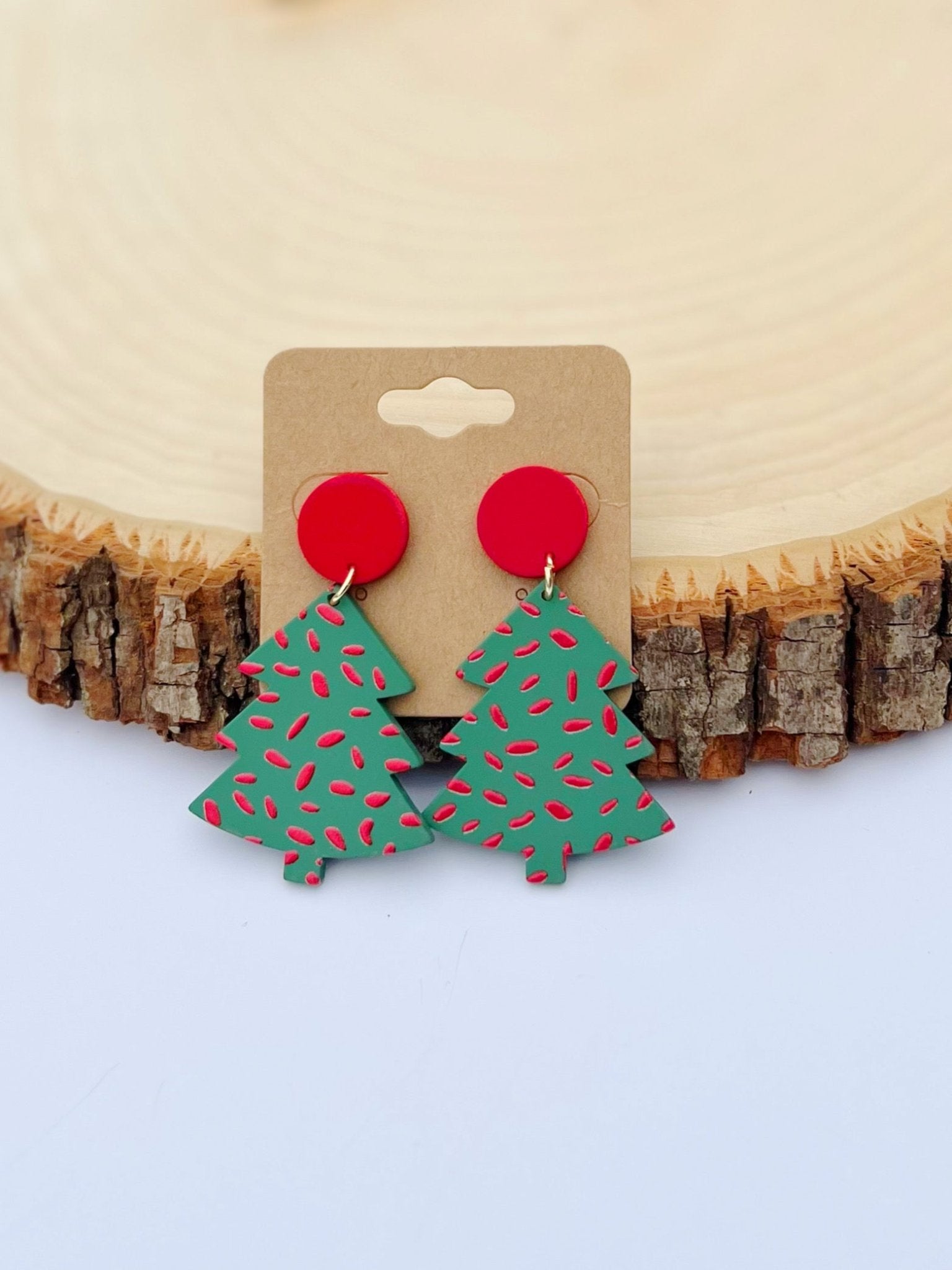 Merry Town Earrings- Green - Mercantile213