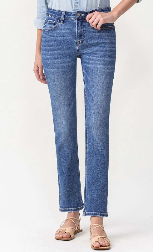 Mid Rise Slim Ankle Straight LV1025 - Mercantile213