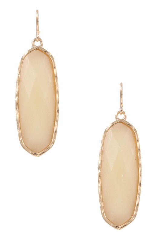 Oval Smooth Drop Earrings - Mercantile213