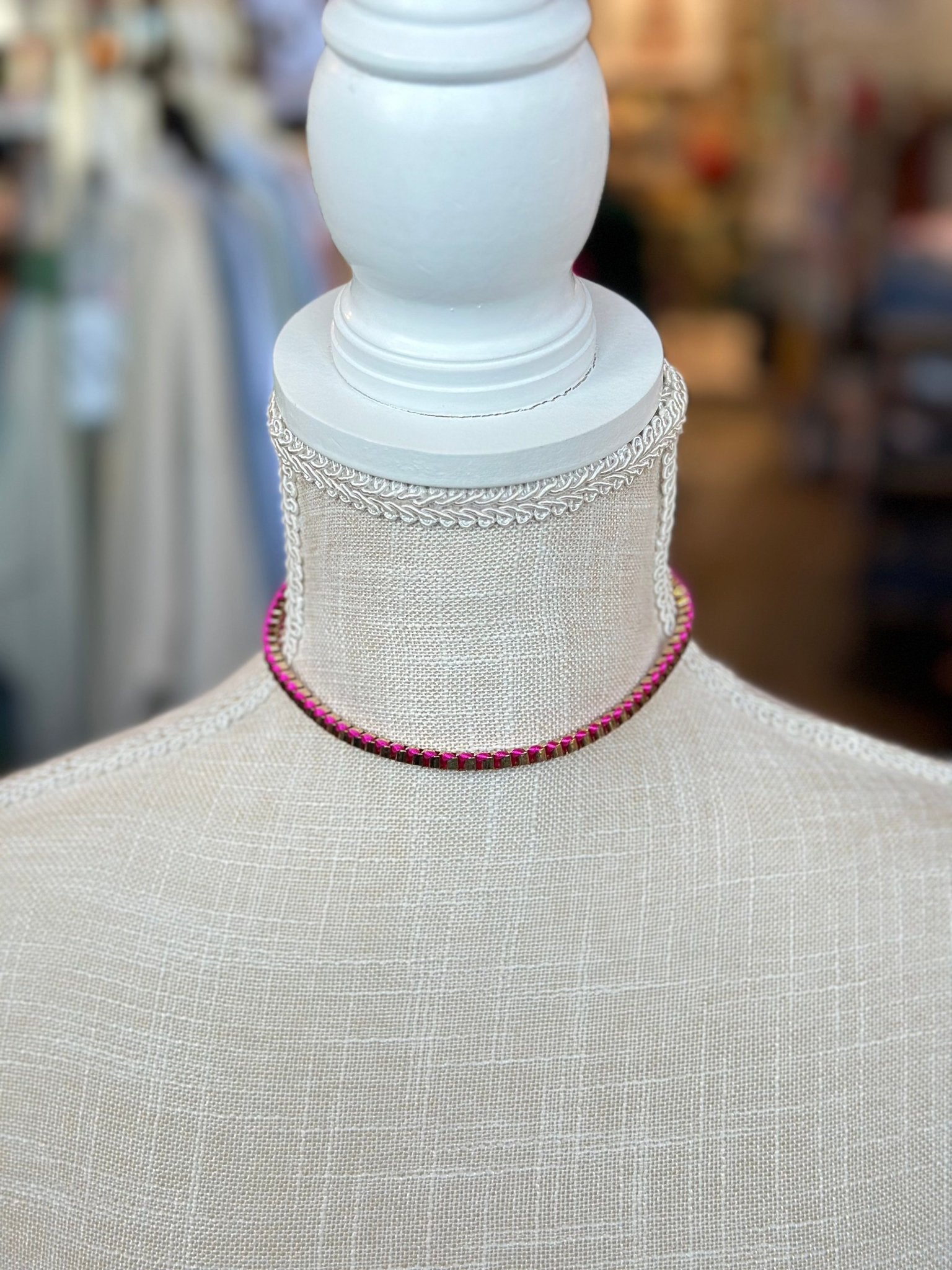 Pink/Gold Choker - Mercantile213