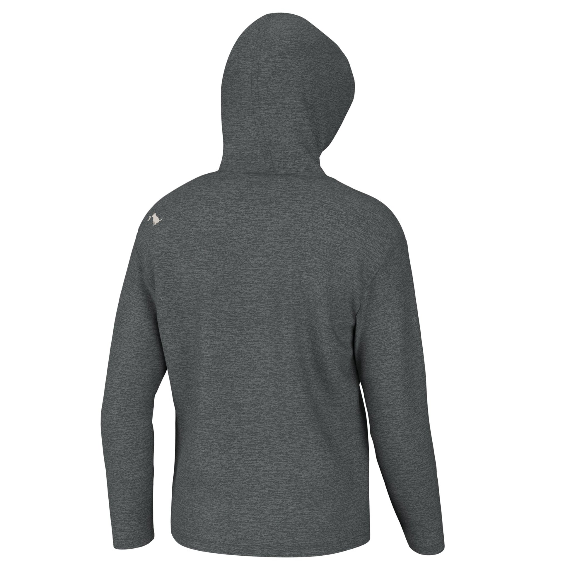 Poly Fleece Hoodie- Heather Charcoal/Cream - Mercantile213