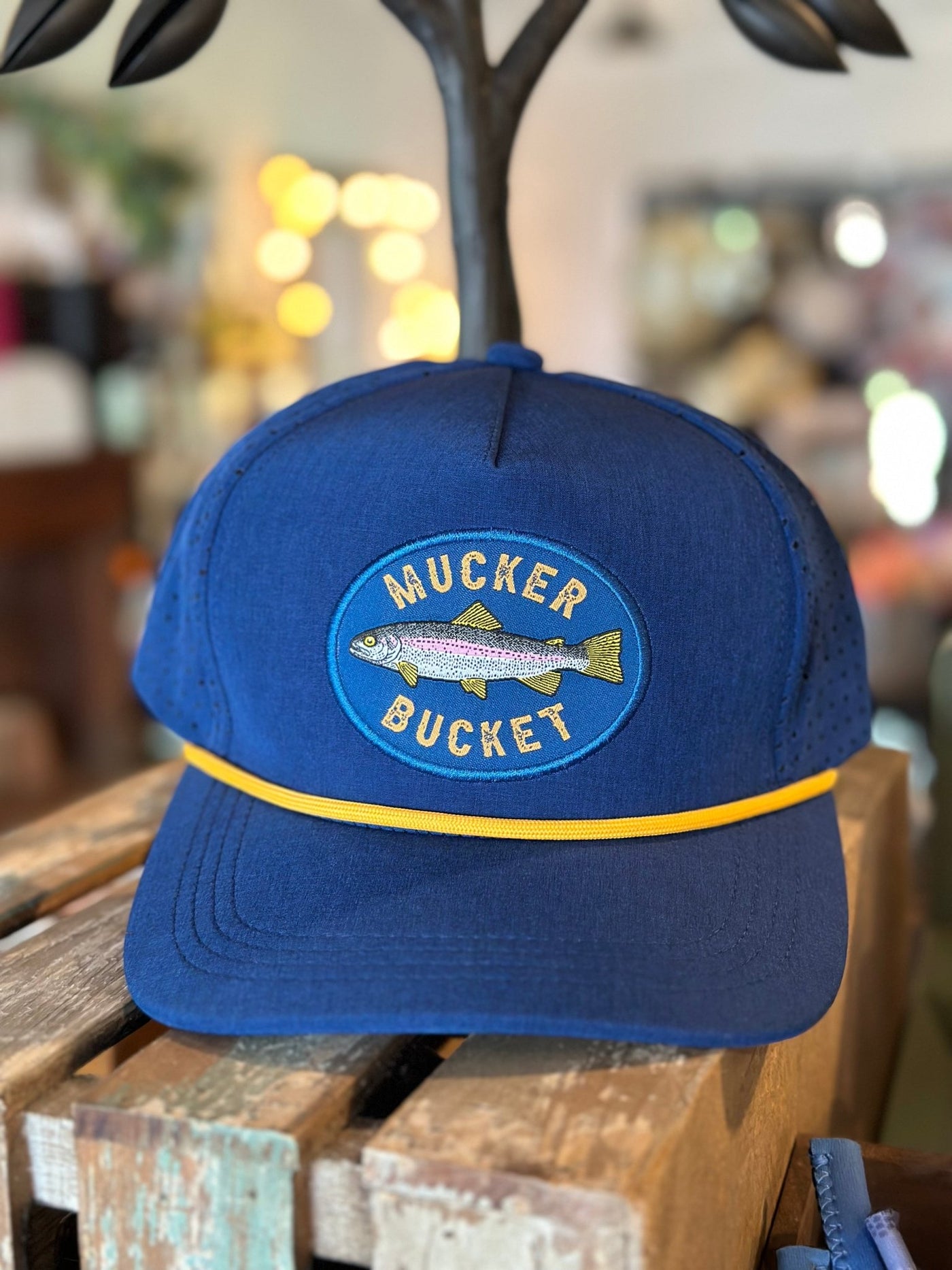 Rainbow Trout Rope Hat- Blue - Mercantile213
