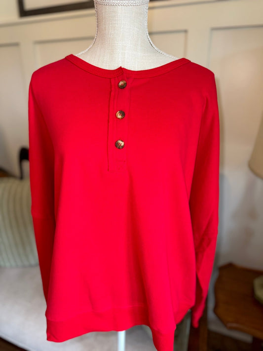 Red Pullover Sweatshirt - Mercantile213