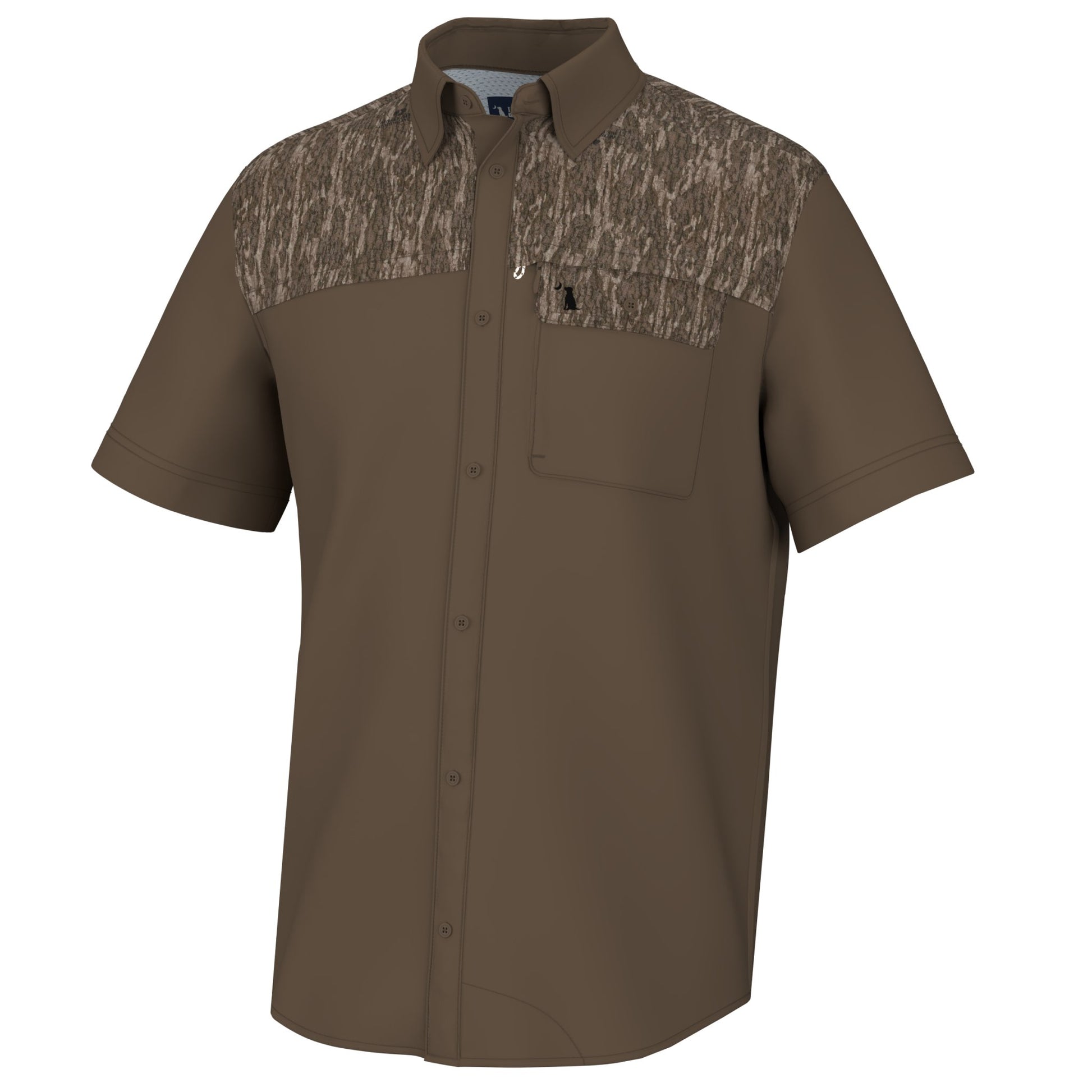 Seadation Angler Fishing Shirt- Bottomland/Dark Khaki - Mercantile213